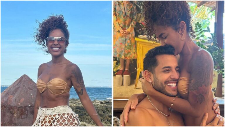 Influenciadora Sthefane Matos “larga o doce” durante passeio de lancha: “r0l4 e mar”