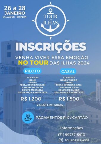 - TOUR DAS ILHAS vai percorrer 3 destinos e contará com roteiro inédito