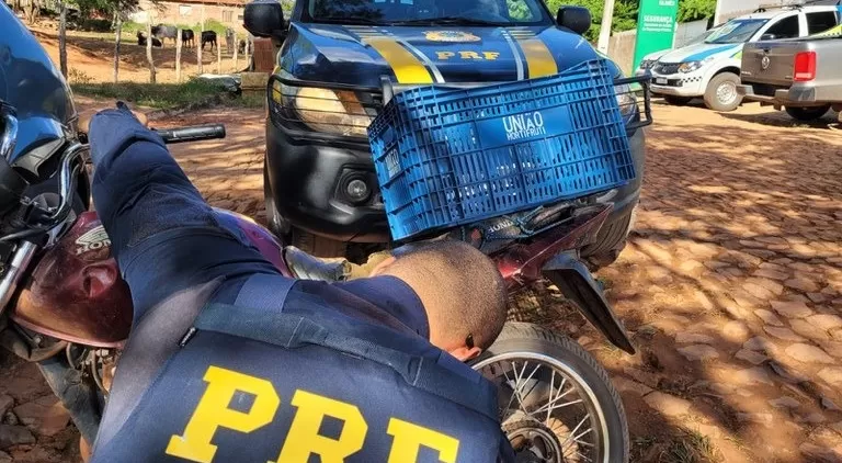PRF em Gilbués recupera motocicleta que havia sido furtada na BA