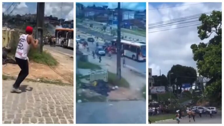 BOMBAS E TUMULTO! Torcidas organizadas protagonizam pancadaria antes do “Clássico das Multidões”