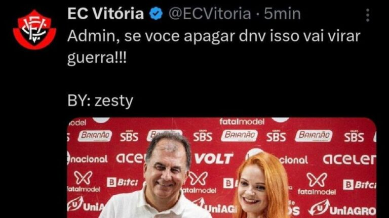 HACKEARAM-ME: Perfil do Vitória no Twitter atacado e autor publica provocações