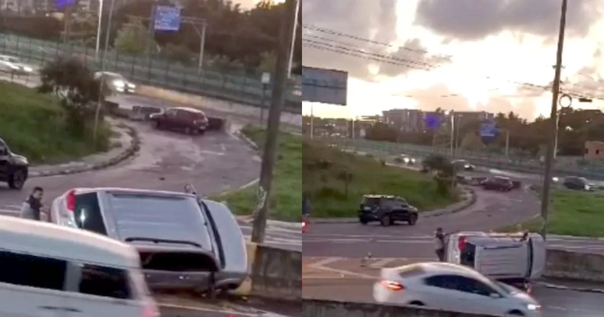 Motorista perde controle do carro e capota em Stella Maris