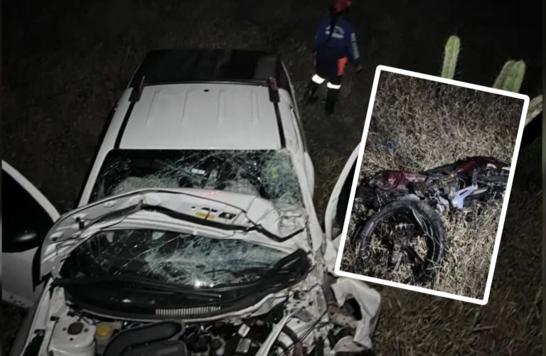 RIACHÃO DO JACUÍPE: Acidente entre carro e moto deixa dois mortos na BR-324