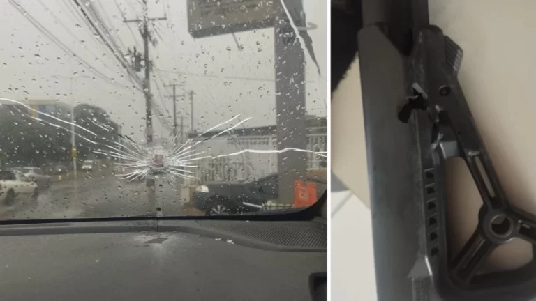 PAU QUEBRANDO! Viatura da PM é atingida por tiros durante patrulhamento no Barro Duro