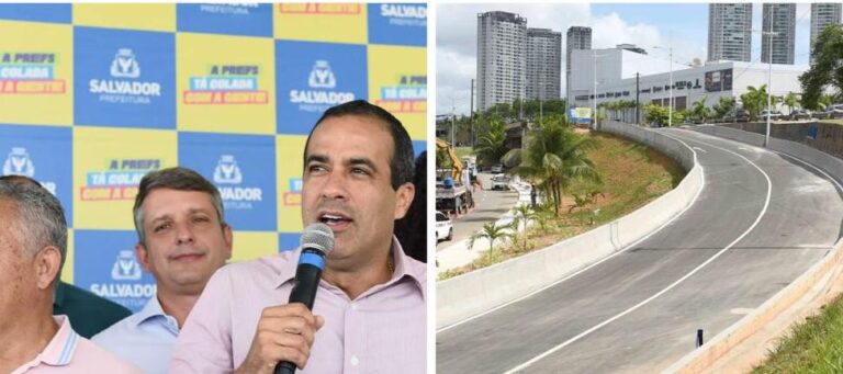 Prefeitura inaugura nova via para ampliar mobilidade entre Av. Bonocô e Cabula e melhorar tráfego na Rótula do Abacaxi