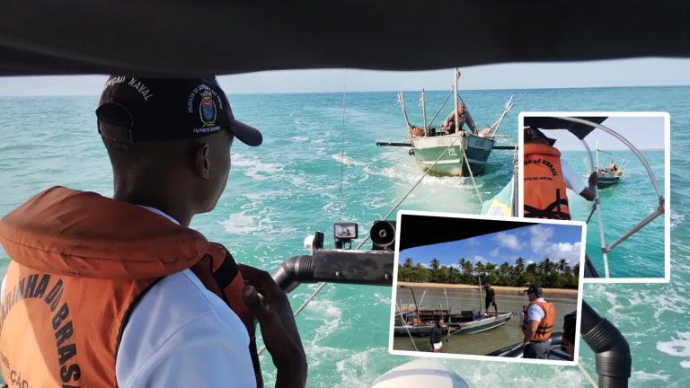 PORTO SEGURO: Idoso que desapareceu pescando é resgatado pela Marinha
