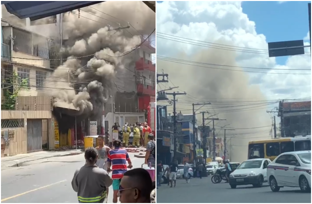 FOGO NO URUGUAI: Incêndio atinge loja na Avenida Régis Pacheco
