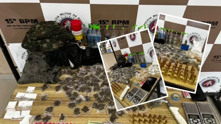 Suspeito com mandado em aberto é preso com drogas e munições em Itabuna