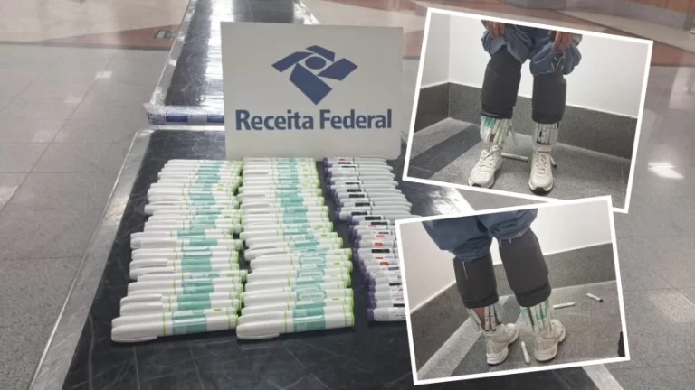 FLAGRANTE: Mulher é presa com canetas de emagrecimento escondidas no corpo no Aeroporto de Salvador