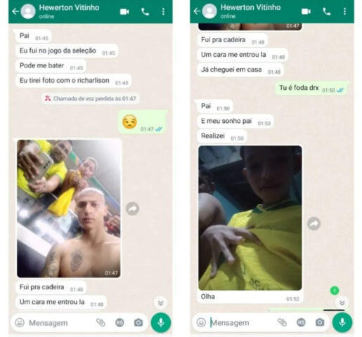 - Menino de 12 anos vai ao jogo do Brasil escondido do pai e tira foto com Richarlison: "Meu sonho, realizei"
