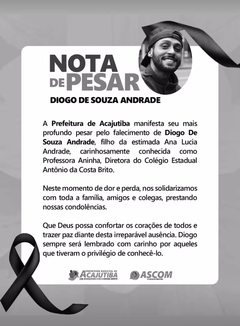 MISTÉRIO: Estudante é encontrado morto após desaparecer perto de shopping no Caminho das Árvores 1 nota de pesar