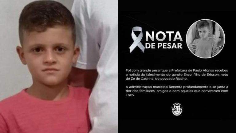 PAULO AFONSO: Criança morre após cair de cima de caminhão-pipa no norte da Bahia