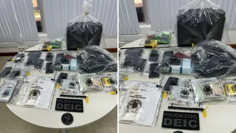 FRAUDE DIGITAL NA MIRA! Polícia Civil prende suspeito e apreende identidade falsa, máquinas e chips na Bahia