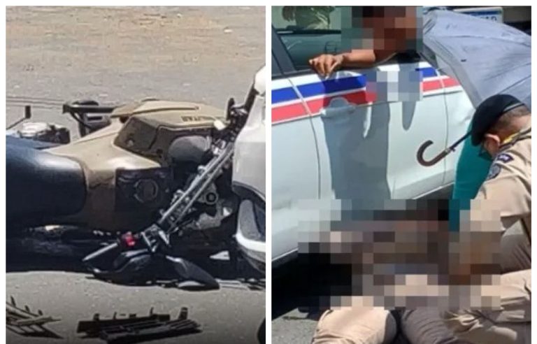 Policial militar colide com veículo durante perseguição no Garcia