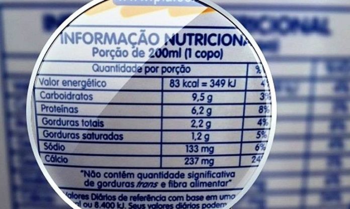 rótulos de alimentos
