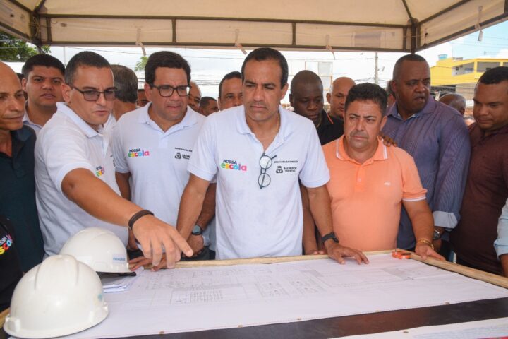 Prefeitura inicia obra de nova escola no Bairro da Paz com piscina semiolímpica e capacidade para quase 2 mil alunos
